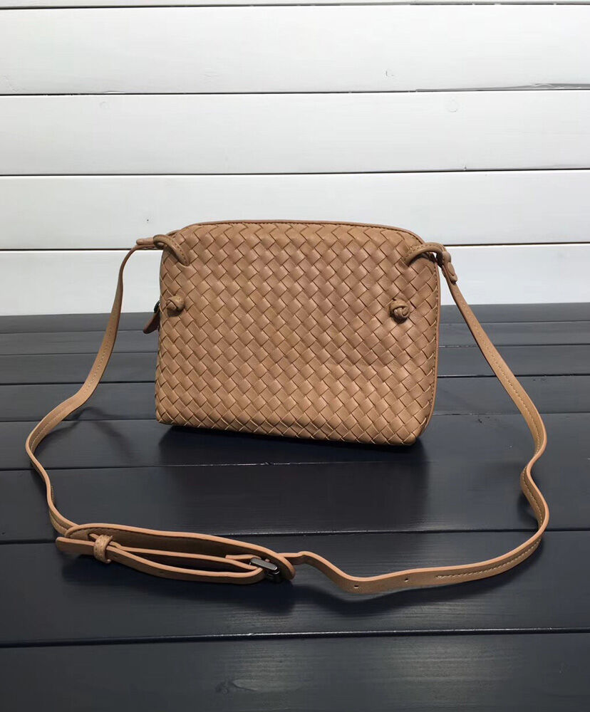 Bottega Veneta Shoulder Bag Lambskin Apricot